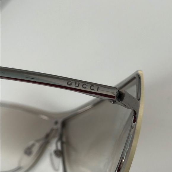 GUCCI METAL FRAME SILVER SYSTEM SUNGLASSES - Picture 5 of 8